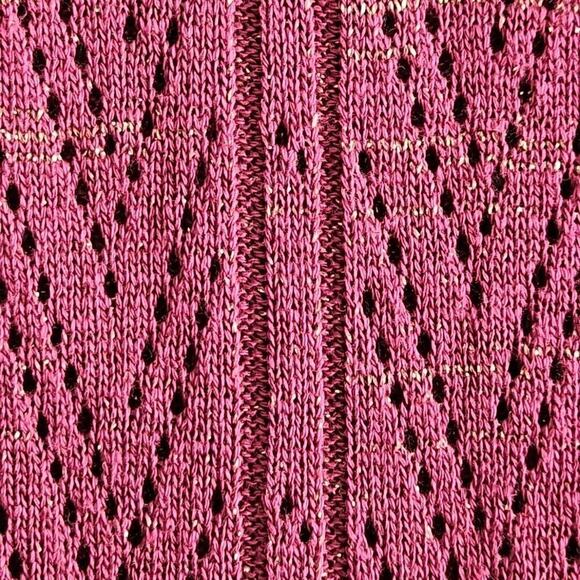 Cowl Neck Glitter Sweater Size 14/16 Ribbed Purple Long Sleeve Boho Y2K Luxe AS - Picture 7 of 15